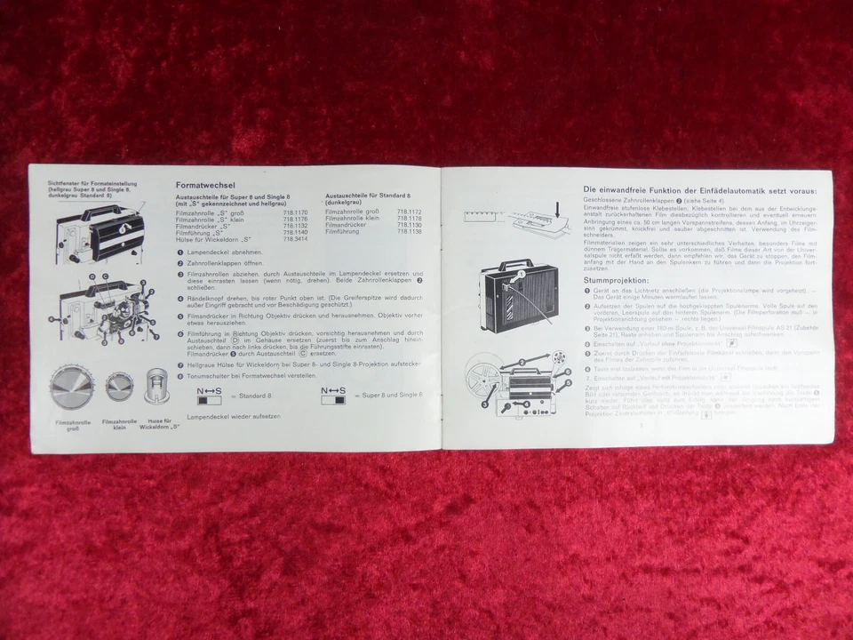 "Eumig Mark S 710 D" S8 / N8 Tonfilmprojektor, Original Bedienungsanleitung - Bild 3 von 4