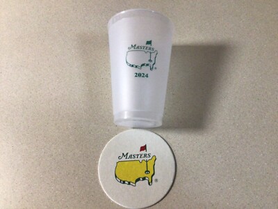 2024 THE MASTERS AUGUSTA NATIONAL BEVERAGE GOLF CUP & COASTER NEW