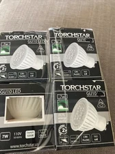 torchstar 7 w gu10  led lightbulbs lot of 4