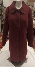 Papaya Ladies Coat Wool Look Long  Jacket Maroon Colour Size 14 Fit Chest 40rins