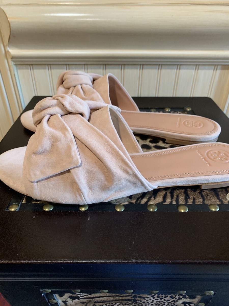 TORY BURCH　ミュール　サンダル　ANNABELLE BOW SLIDE Tory burch annabelle bow slide + FREE SHIPPING | Zappos