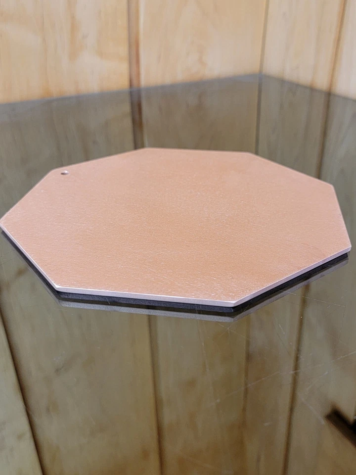 1/8” Thick Pure Copper Heat Diffuser 8” Octagon Stove Topper Defrost Plate - Image 2 of 4