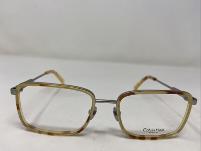 CALVIN KLEIN EYEGLASSES FRAME CK8059 043 54-18-140 YELLOW/BROWN/GREY -677