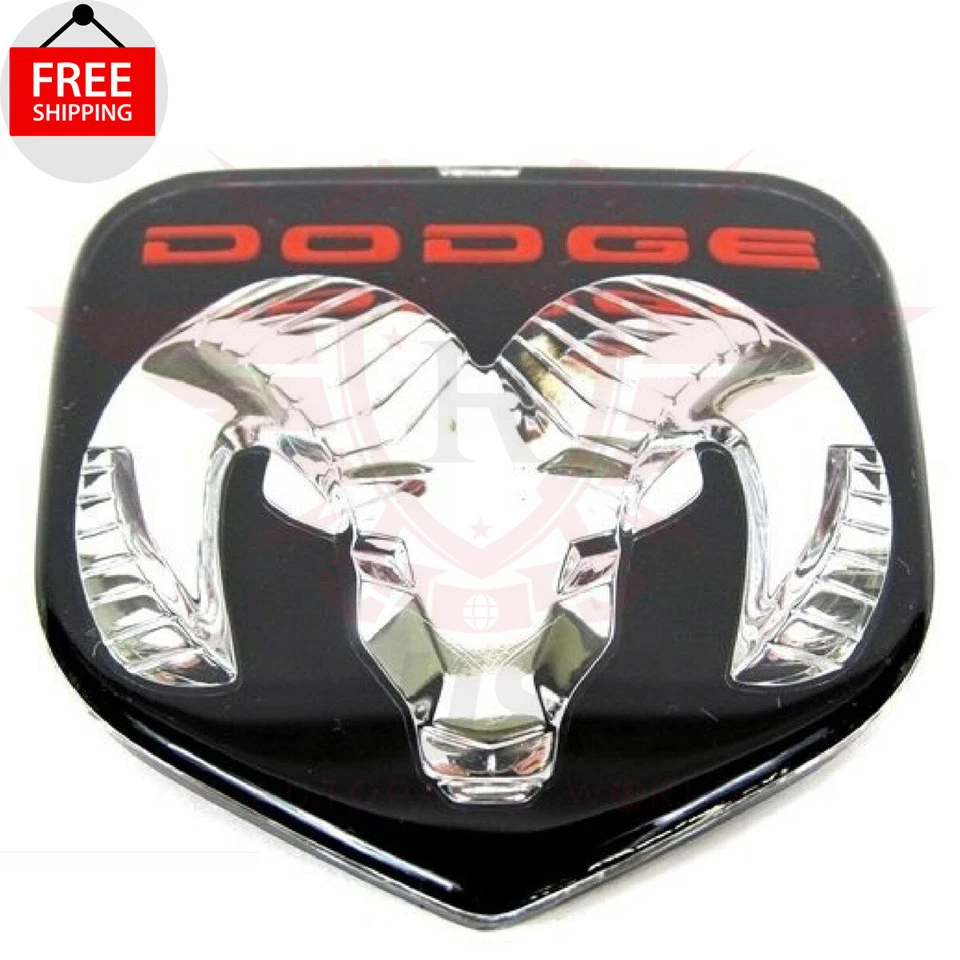 New Front Grille Black & OEM Emblem 2Pc Fits 1994-2002 DODGE RAM 1500 2500 3500 Foto 2 de 4