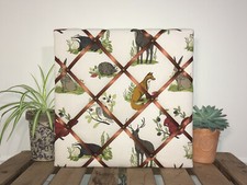 Dunham woodland noticeboard pinboard memoboard wall organiser; brown ribbon