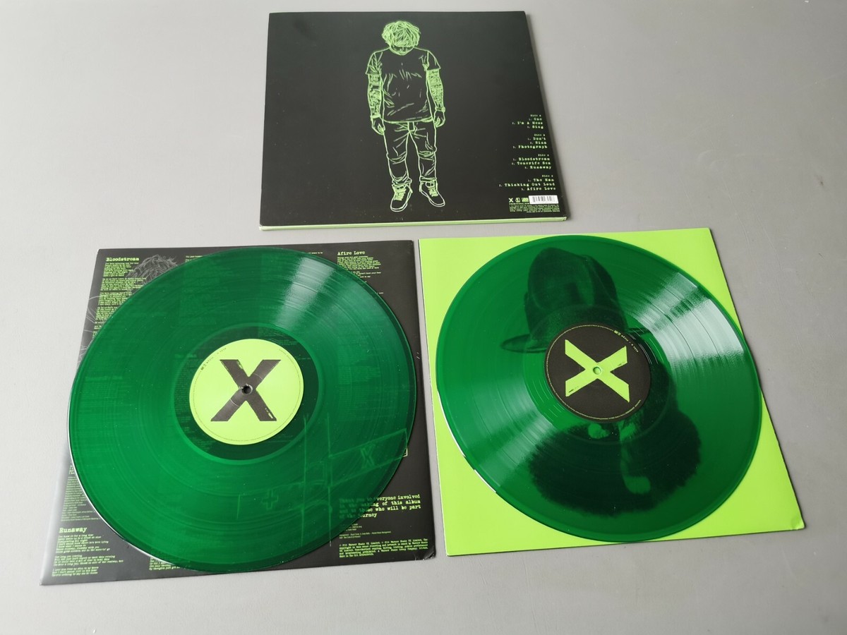 ED SHEERAN limited green translucent Vinyl 2LP X (2014