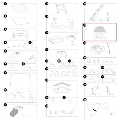 Thule Canopy + Rainfly Set - Blue für Tepui Ayer