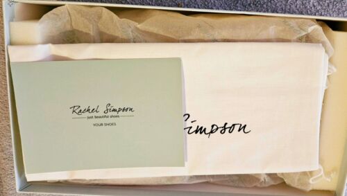 NWT Rachel Simpson Luxury Handcrafted Pink Suede & Gold Leather Flats UK Size 5 - Picture 20 of 23