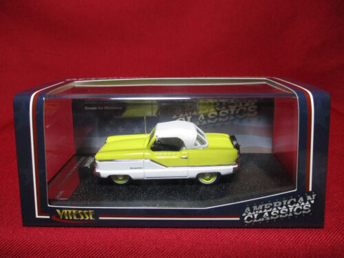 1/43 1959 Nash Metropolitan Coupe Yellow + White Vitesse Minichamps Spark TSM - Picture 1 of 4
