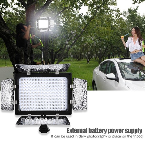 Panel de lámpara de luz de video fotografía W160 6000K LED para cámara DSLR videocámara DV - Imagen 9 de 10