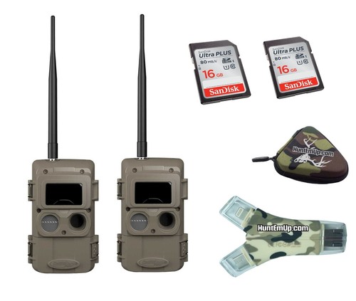 Cuddeback Bundle – 2 x IR LL-2A Cameras & 16 GB SD cards w/ SD Card Reader