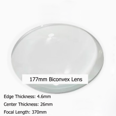 1pc 50mm Double Convex Lens - Optical Glass Magnifying Glass For - Foto 7