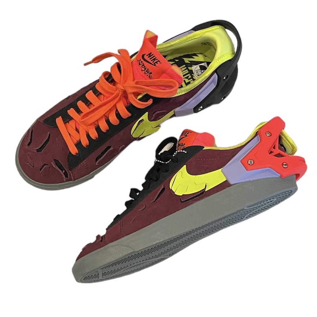 ★Nike x ACRONYM★コラボ★大人気★BLAZER LOW★追跡可 Nike Blazer Low x Acronym ACRNM Night Maroon Size 11 Skate