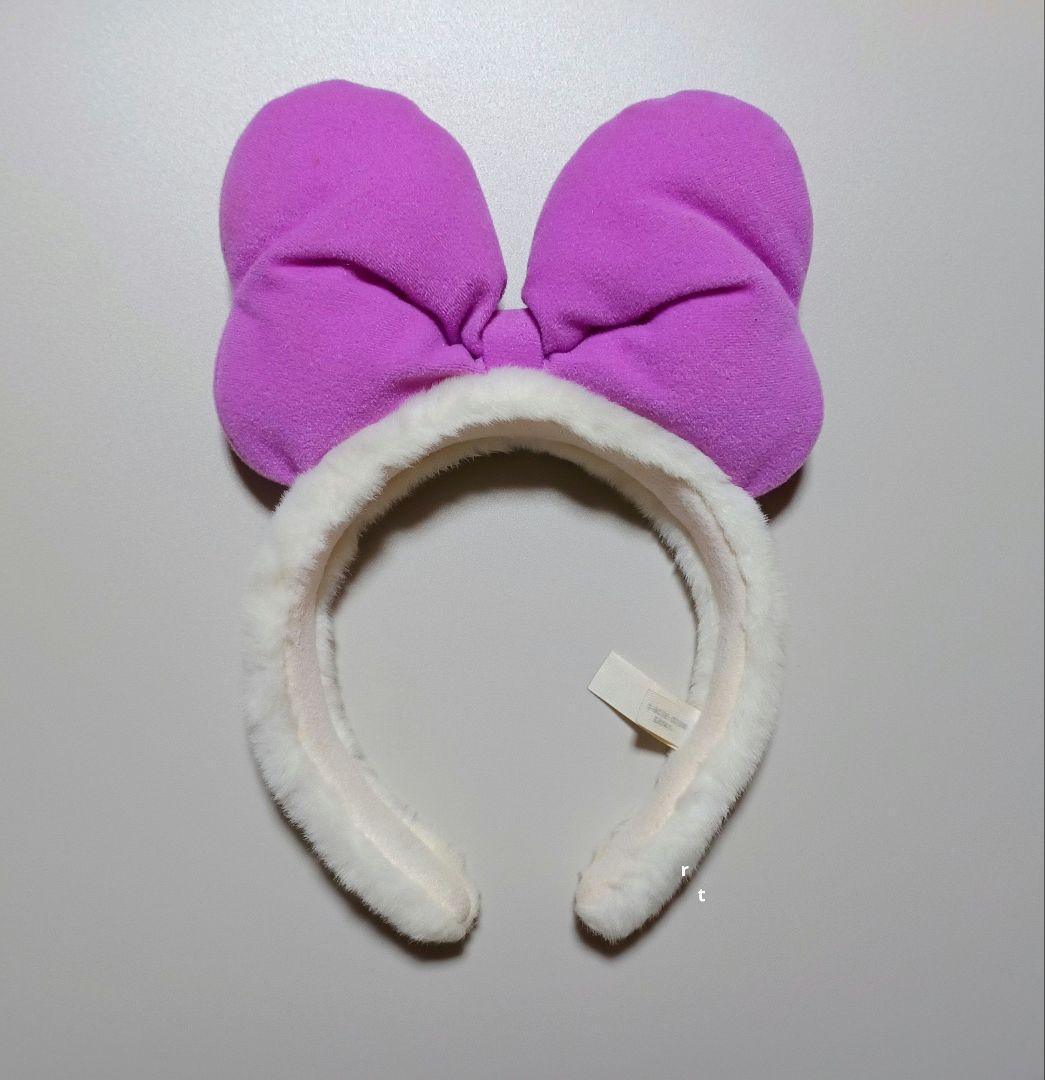 Tokyo Disney Resort Daisy Duck Bow Headband Ears Hat Plush 