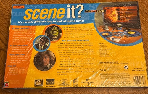 Scene It? The Original 2003 Dvd Board Game By Mattel Games Complete Set NEW - Picture 2 of 3