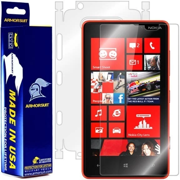 Film De Protection écran Pour Nokia Lumia 820 - Pack De 2 - Transparent Anti-bulles - Neuf