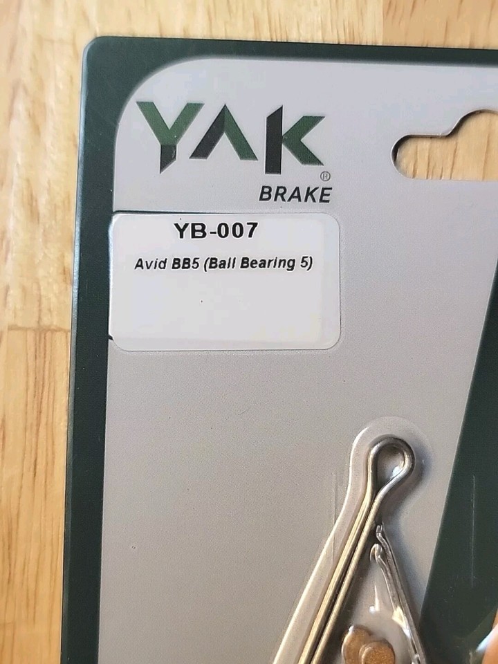 Yak Brakes YB007 Avid BB5 Ball Bearing 5 Disc Bike Brake Pad Bicycle