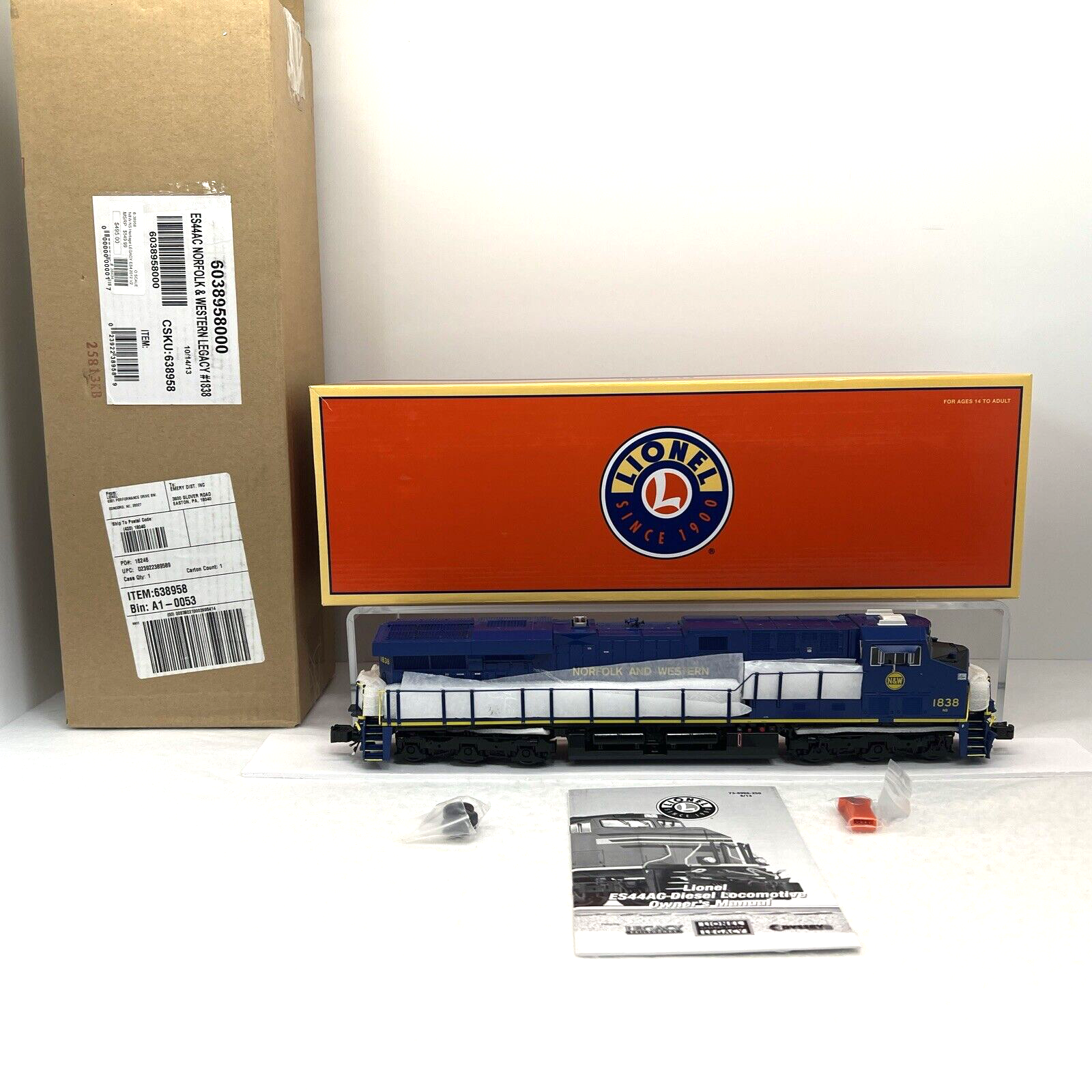 Lionel Legacy NS Norfolk & Western ES44AC Diesel TMCC NW Used O Scale