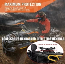ACCESSORIES HANDGUARD DEFLECTOR HANDBAR FOR CAN-AM OUTLANDER RENEGADE 2015-2023