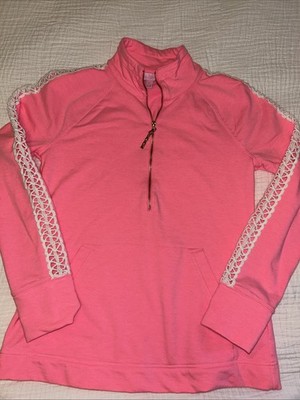 Lilly Pulitzer 1/2 Zip Ex Small Cozy Soft Sweatshirt Exclusive Trim