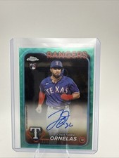 2024 Topps Chrome Jonathan Ornelas #RA-JO Aqua Wave Refractor /199 Rookie Auto