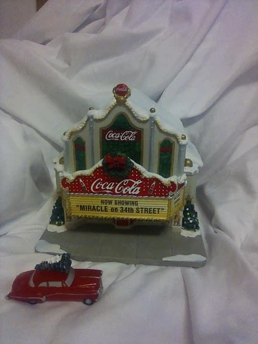Vintage Hawthorne Village Lighted Coca-Cola Theater No Box But Has Original Foam
