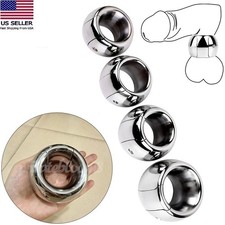 Metal-Glans-Stretcher-Ring-Penis Enhancer Delay Ejaculation Heavy-Duty for Male