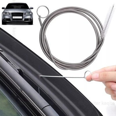 2pcs 150CM Car Drain Dredge Sunroof Cleaning Scrub Brush Flexible Tools