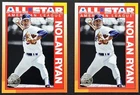 Nolan Ryan - 2 Card Lot - 2025 Topps '90 Topps All Star #90AS-20 - Texas Rangers