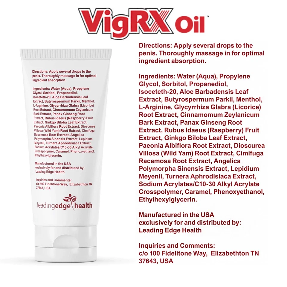 Aceite VigRX para hombres 1 tubo 2 oz cada aceite tópico 100 % auténtico ENVÍO RÁPIDO Foto 2 de 4