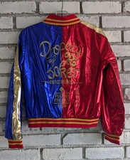 Women Girl Kids Harley Quinn Suicide Squad Halloween Costume Cosplay Jacket Coat