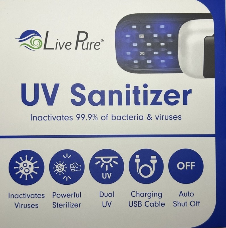 LivePure Handheld  UV Sanitizer - New