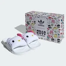 adidas Originals Hello Kitty Adilette Slide Sandals Size 27.5cm Ribbon Design