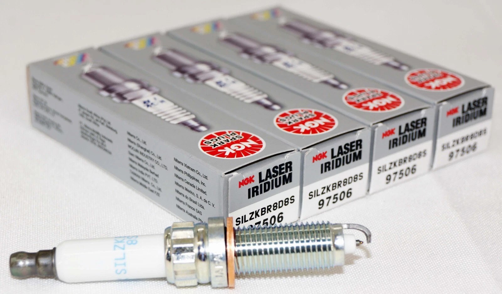 Set of 4 NGK Laser Iridium 97506 Engine Ignition Spark Plug Kit