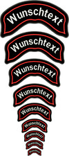 AUFN&Auml;HER TopRocker  Dein Wunschtext Bestickt