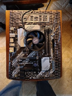 ASUS PRIME B550-PLUS AMD Socket AM4 DDR4 ATX Motherboard (90MB14U0-M0AAY0) With 