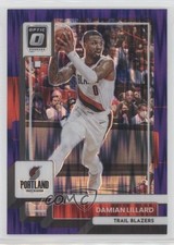 2022-23 Panini Donruss Optic Purple Shock Prizm Damian Lillard #49 1c35