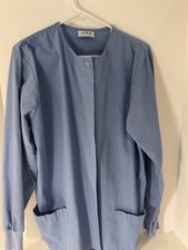 Ceil Blue AMS Scrub Jacket/ Lab Coat Unisex Size XL