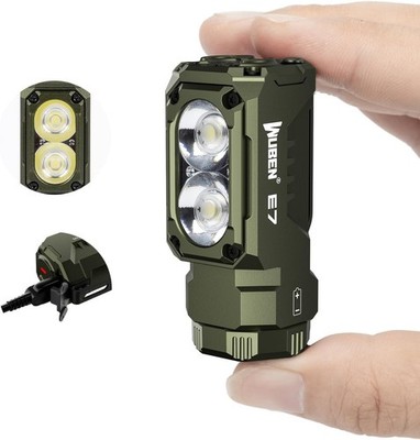 WUBEN E7 Mini-Taschenlampe | Magnetisch befestigbar | 6 Modi mit LED