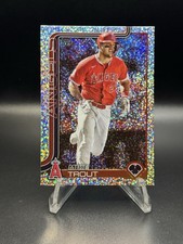 2025 Topps Series 1 Celebration Confetti Parallel Mike Trout Angels #200 SP