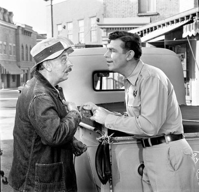 John Qualen Andy Griffith star in 'The Jinx' episode of the TV ser- Old Photo