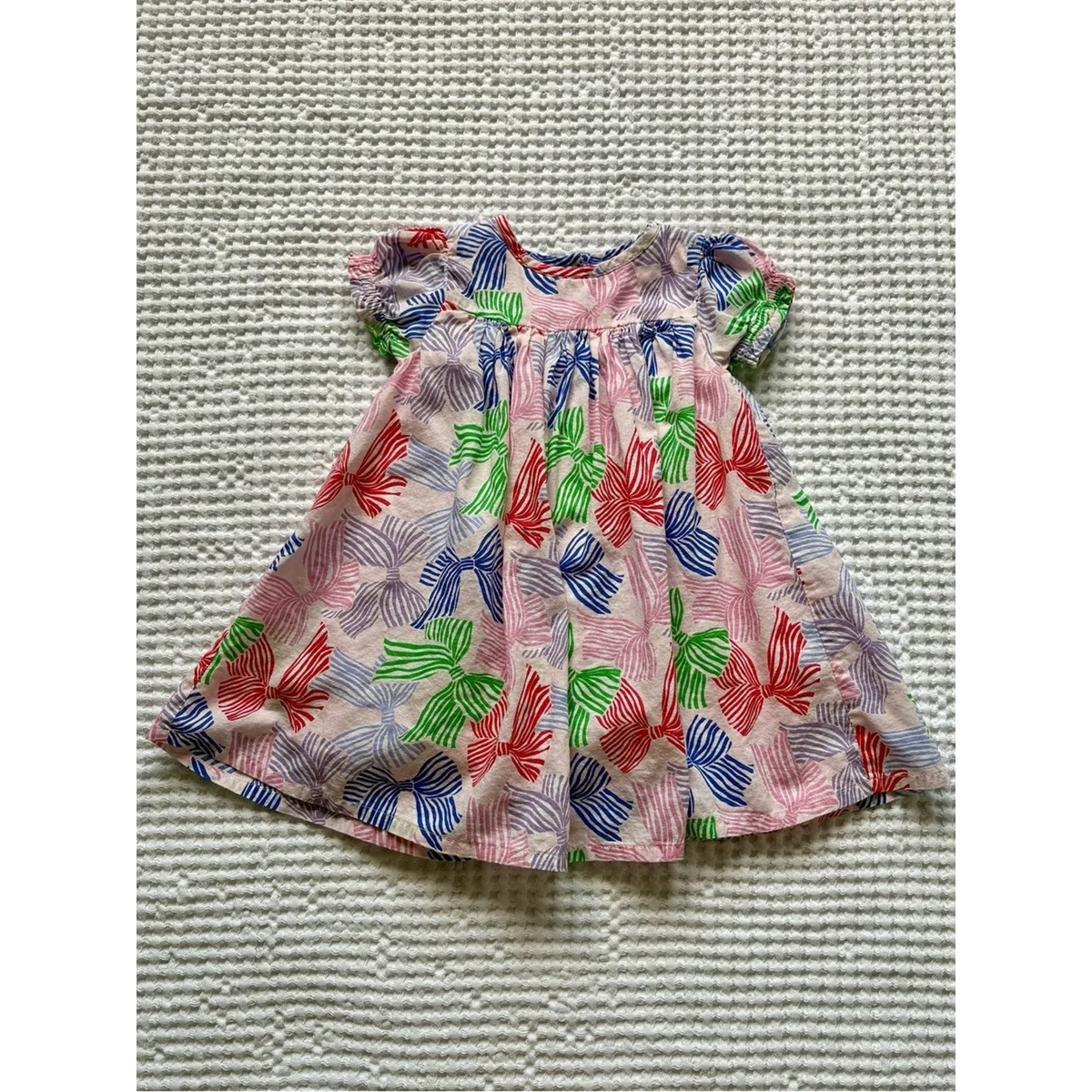 mini boden dress ebay Mini Boden Girls 5-6 Cream Red Pink Purple Linen Strawberry Floral Print Dress