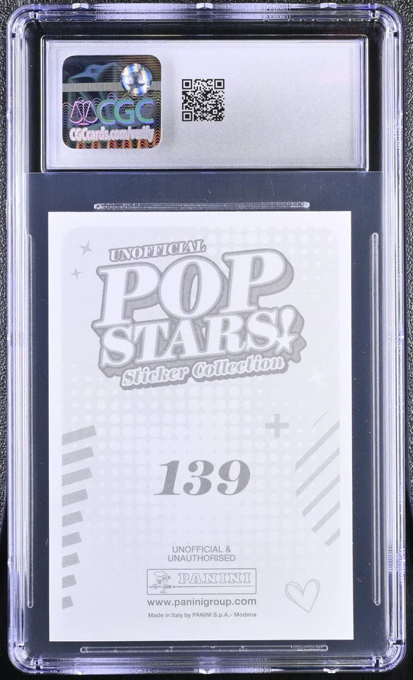 Dua Lipa 2025 Panini Pop Stars! Stickers #139 RC PSA 10 Gem Mint Pop 1 - Image 2 of 3