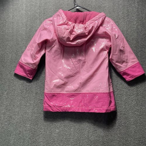 Carter's Girls The Tiny Seed Eric Carle 2003 Rain Jacket Pink Shiny Small 4T - Picture 16 of 16