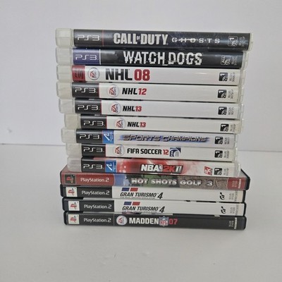 Lot of 12 Playstation PS2 & PS3 Assorted Games Titles - NOT TESTED - Some CIB