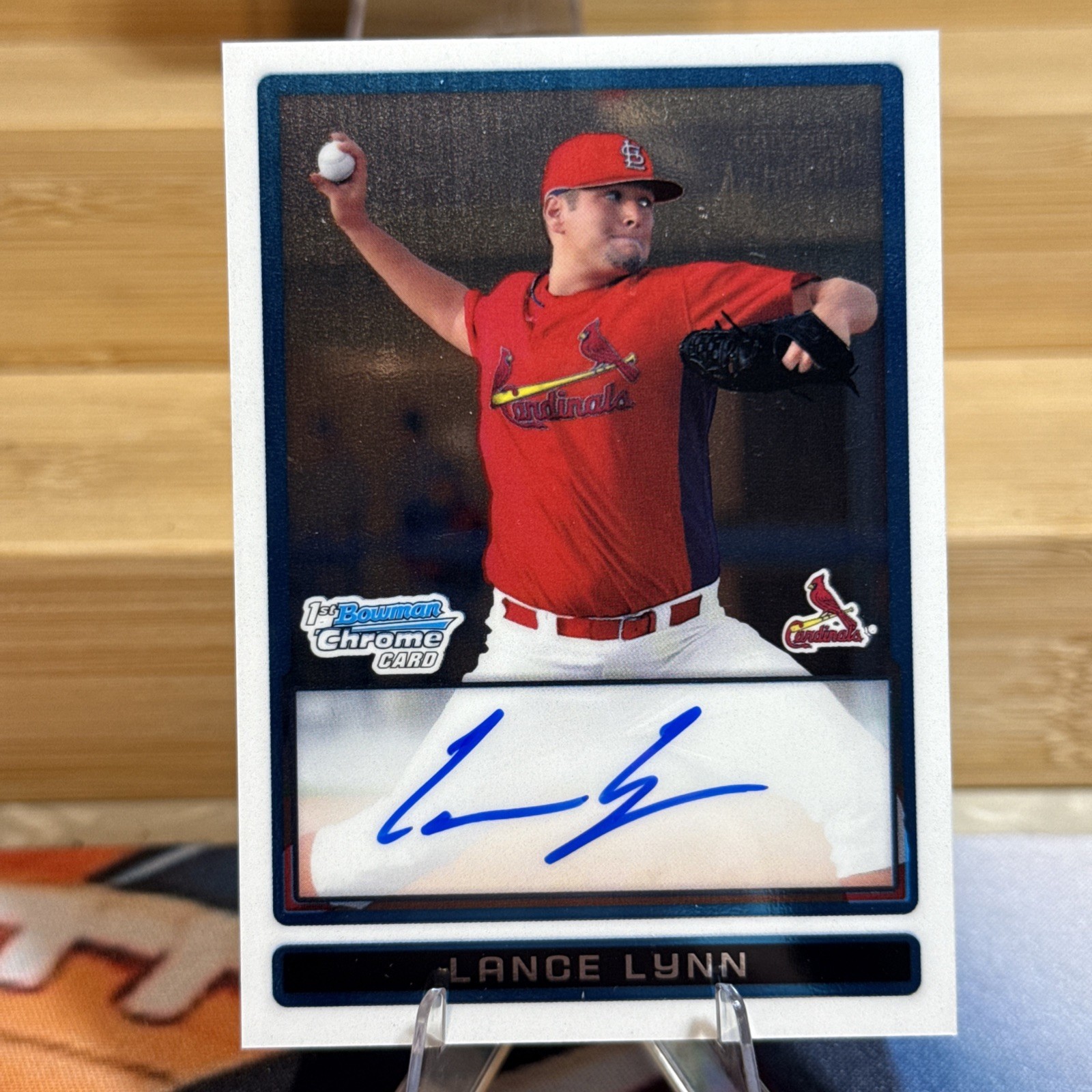 2009 Bowman Chrome Lance Lynn 1st On Card Prospect Auto #BCP115
