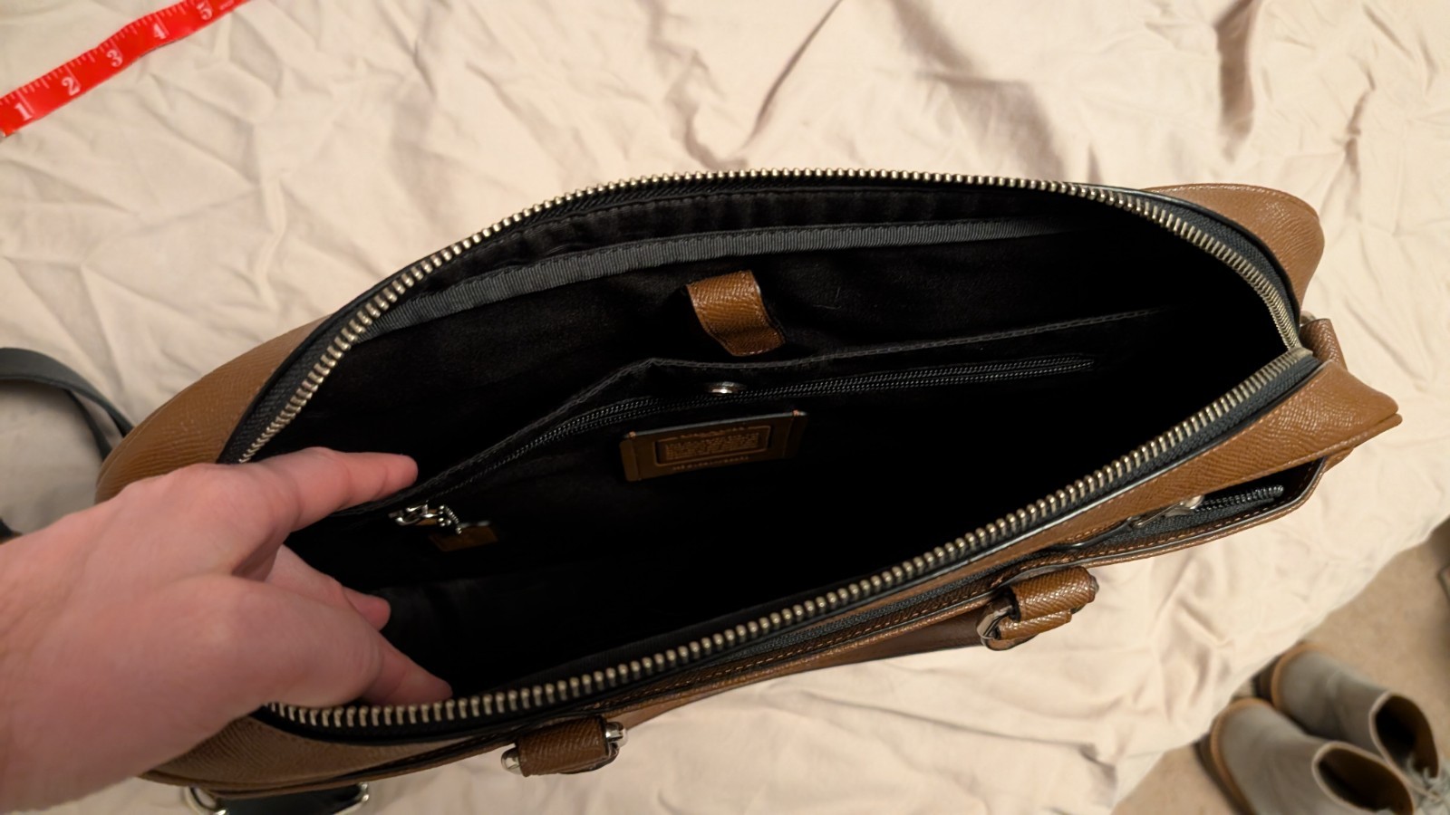 Coach Double Zip Metropolitan Briefcase / Shoulde… - image 6