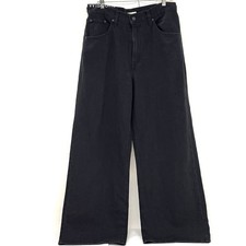 Levi s Black Cinch Adjustable Baggy Wide Leg Jeans Women s Sz 31