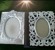 2 Silberfarbene Bilderrahmen ca. 18 x 25 cm