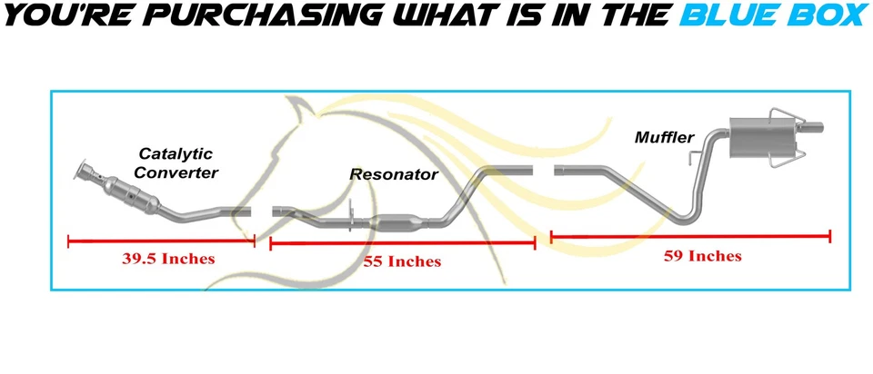 Kit de sistema de escape aprobado por la EPA con ajustes catalíticos: Dodge Journey 2009-2020 2,4 L Foto 3 de 4